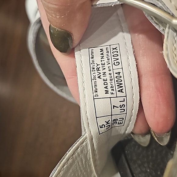 Dr. Martens White Sandals